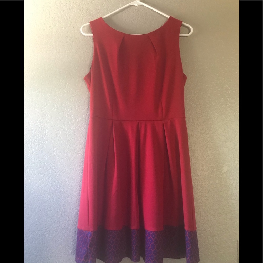 Red Fit and Flare Dress